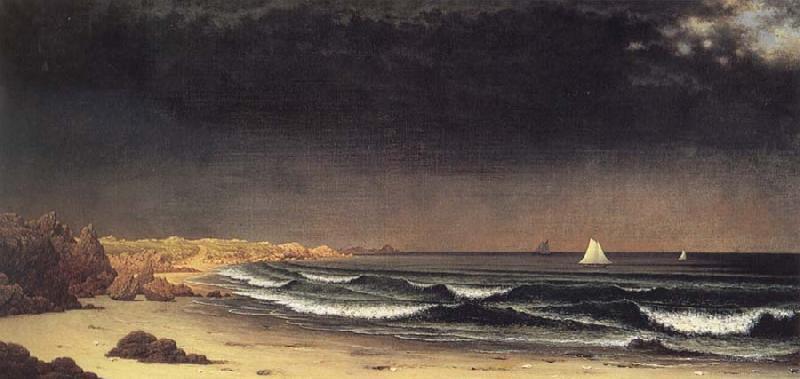 Martin Johnson Heade Approaching Storm Beach near Newport Sweden oil painting art